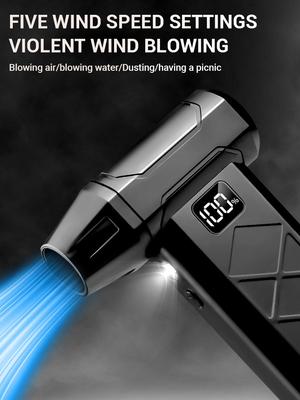 800000RPM Turbofan High Power Jet Fan Brushless Motor Variable Speed Dust Blower Cleaning Tool Air Duster Air Blower Handheld