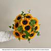 Sunflower Luxury Realistic Artificial Flower Bouquet for Living Room Dining Table Display Decor