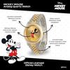 Reloj de pulsera Disney Mickey Mouse para hombre bicolor. reloj 2 - caja bicolor/brazalete de acero inoxidable bicolor.