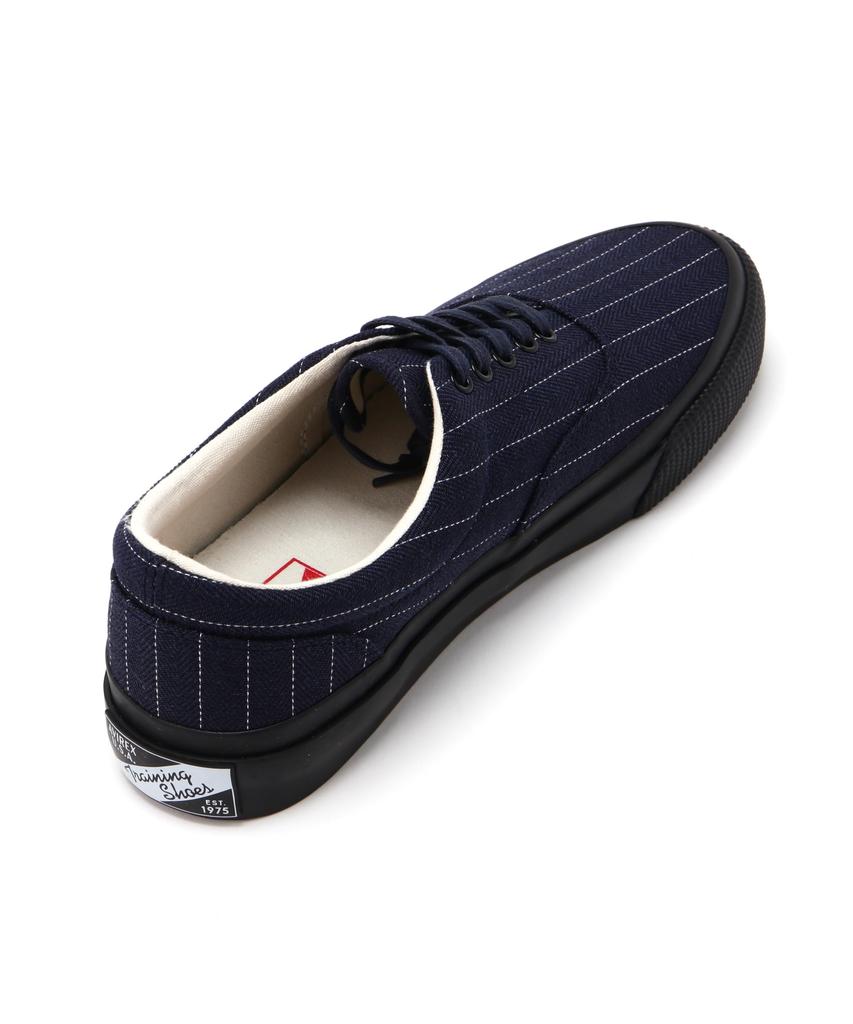 AVIREX Official Store Exclusive NAVY TRAINING SHOES STRIPE navy training shoes men's 9 120 navy 783-5190203