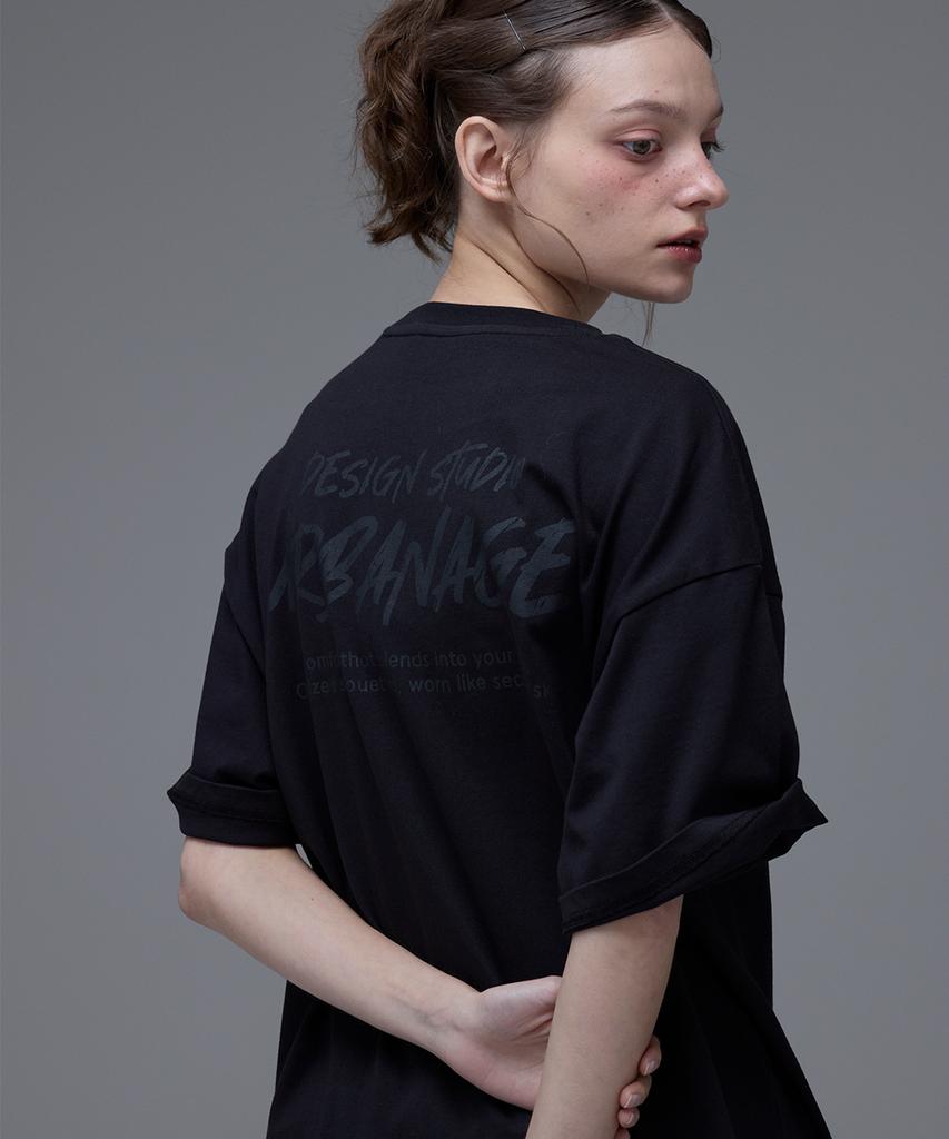 Urban Age [2Pack] Design Studio Logo Oversized Short Sleeve_4Color (Type A)