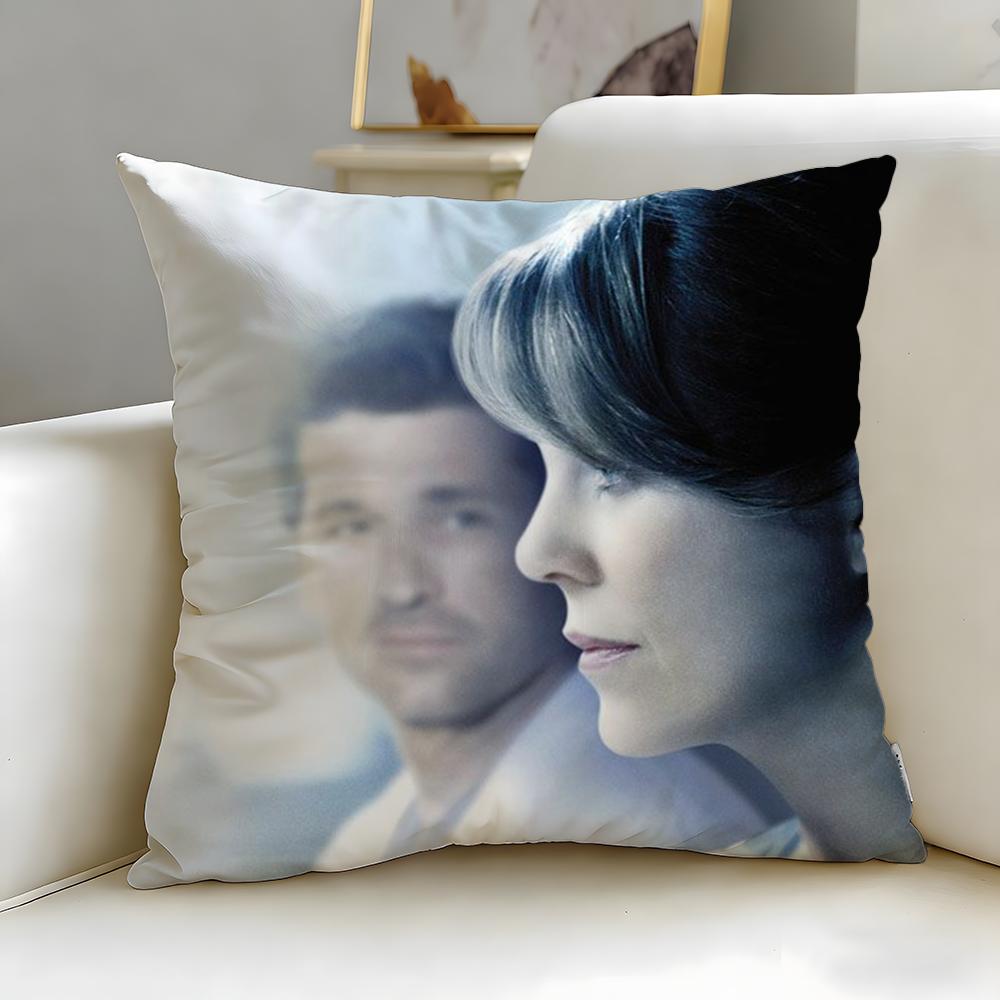 classic TV series Greys Anatomy Cushion Cover Soft EasyWash Pillow Case Versatile for Couch Bed Travel and Office