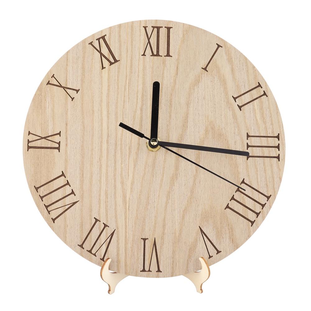 Wooden  Analog Display Decor Garden Hallway Outdoor Hanging Wall Clock (33cm)