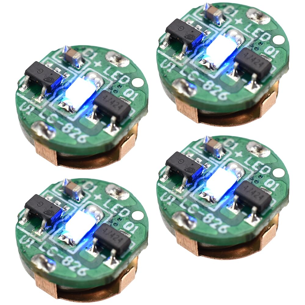 

TOREJAX Magnetic Switch LED Set of Button Cell Battery Lighting Parts for Plastic Model Building Light, 4, Operated, (Blue) синій