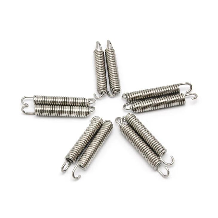 ZS Racing 2/6/10pcs Motorcycle Exhaust System Springs Fully Rotatable Stainless Steel Springs For Exhaust Middle Pipe