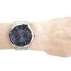 SEIKO SUR419P1 SUR419P Quartz Essential Date Calendar Blue Navy Silver Stainless Wrist Watch