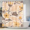 Stilvolle Duschvorhänge mit Blumenmuster für die Heimdekoration Wasserdichter Duschvorhang Modernes Elegantes Design mit Hakenringen Einfache Montage