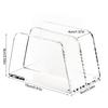 Transparency 2 Tiers Desktop File Holder With Multifunctional Paper Storage Compartments Office Supplies Rack