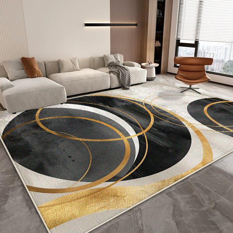 Nordic Abstract Living Room Carpet Modern Decoration Home Easy Clean Washable Rug Large Size Bedroom Sofa Non-slip Floor Mats