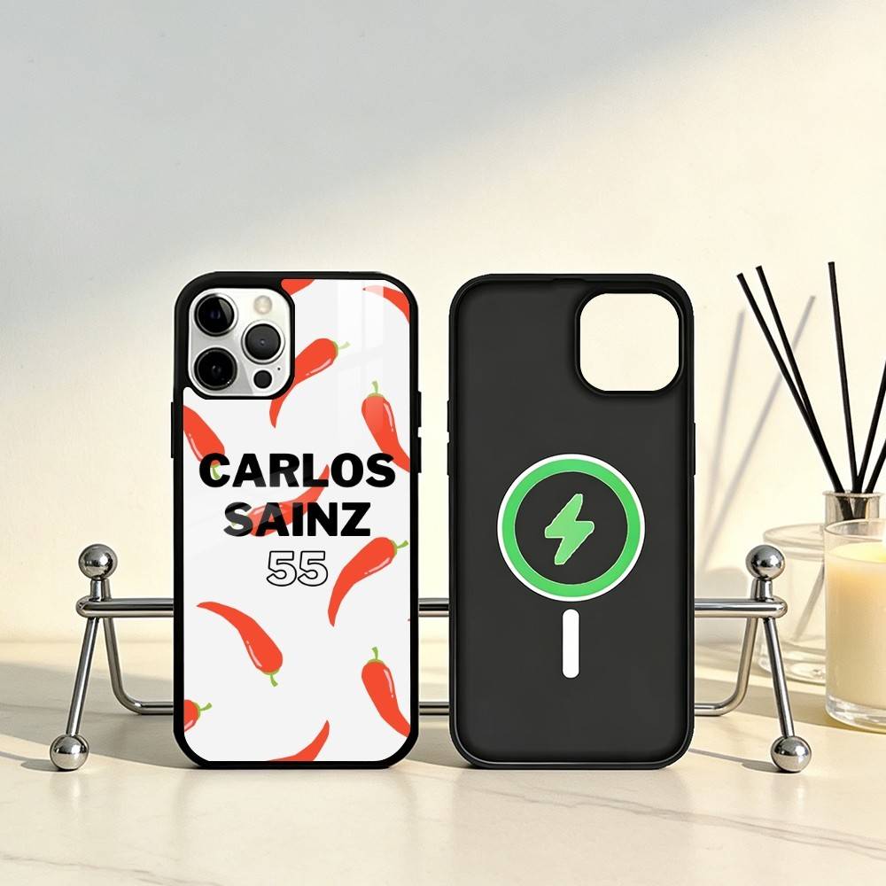 55 Chili C-Carlos S-Sainz Phone Case For iPhone17,16,15,14,13,12,11 Plus,Pro Max Magnetic For Magsafe Wireless Charging