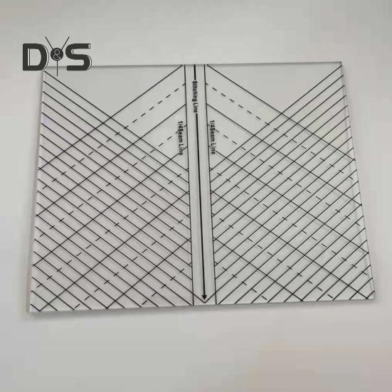 Acrylic Quilting Straight Ruler 1/4-Inch Seam Line Stitching Line Diagonal Line DIY Sewing Craft Projects Ruler Template Sewing Enthusiasts Gift