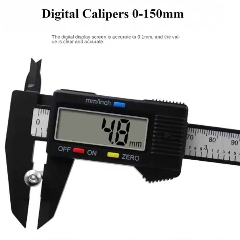 0-150mm Elektronischer Digital-Messschieber Digitalanzeige Digitale Schieblehre Messschieber Holzbearbeitungswerkzeug