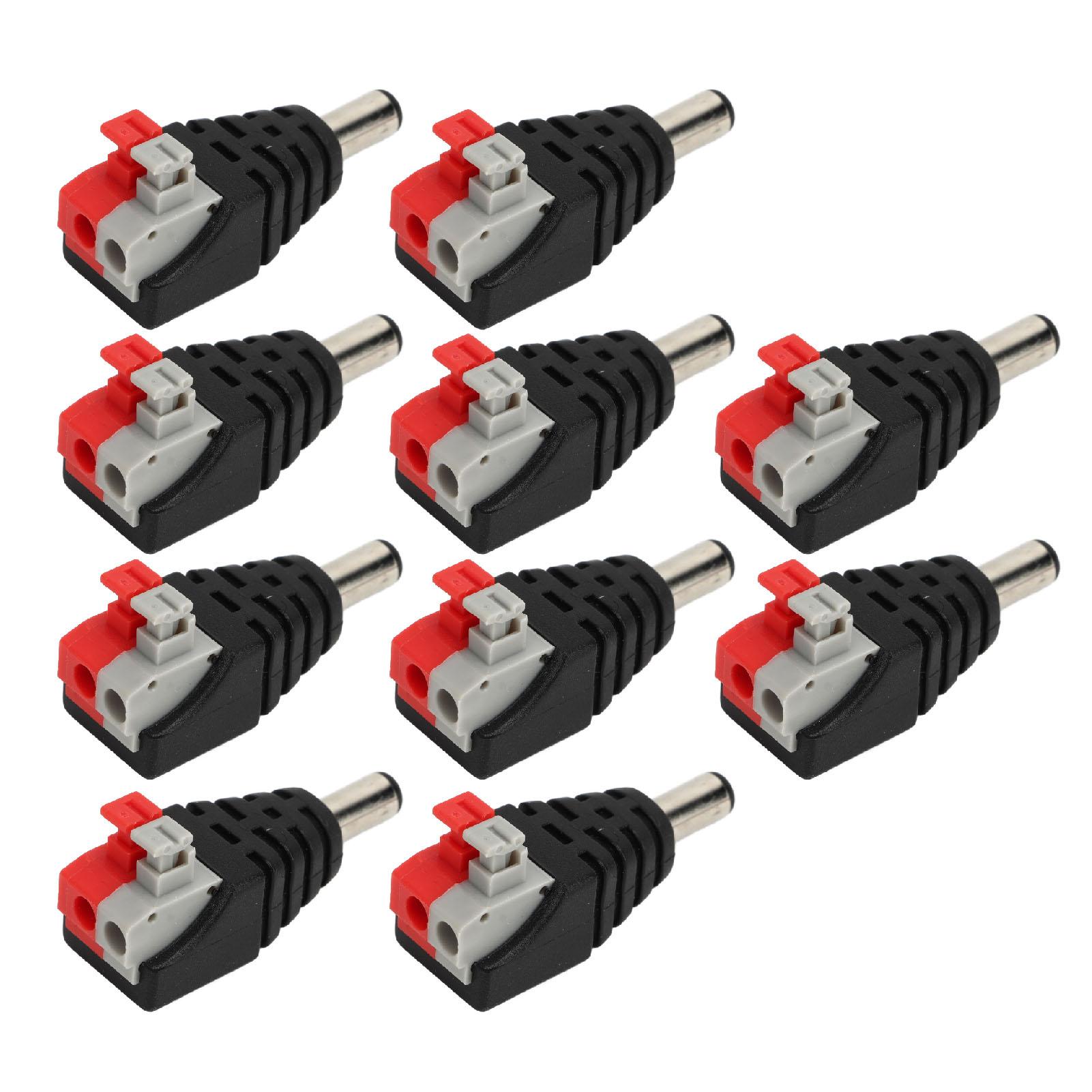 

10Pcs BNC чоловічий роз єм Коаксіальний кабель CCTV відеоспостереження Термінал відеокамери RCA адаптер AV Plug