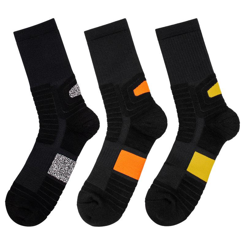 Men's Elite Mid-Length Basketball Socks with Thick Terry Cushioning