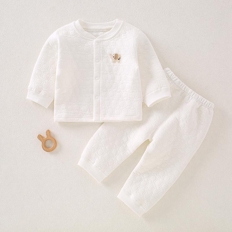 Infant Winter Cotton Underwear Set: Thick, Warm, Two-Piece for Boys & Girls
