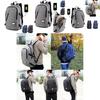 Versatile Unisex Usb Charging Backpack For Laptop Notebook Outdoor Travel And School