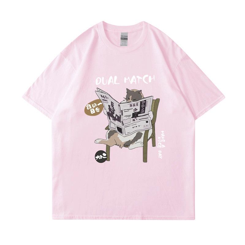 Japanisches Harajuku T-Shirt Frauen Streetwear Lustiges Anime Cartoon T-Shirt 2024 Männer Baumwolle T-Shirt Tops Tees Hip Hop