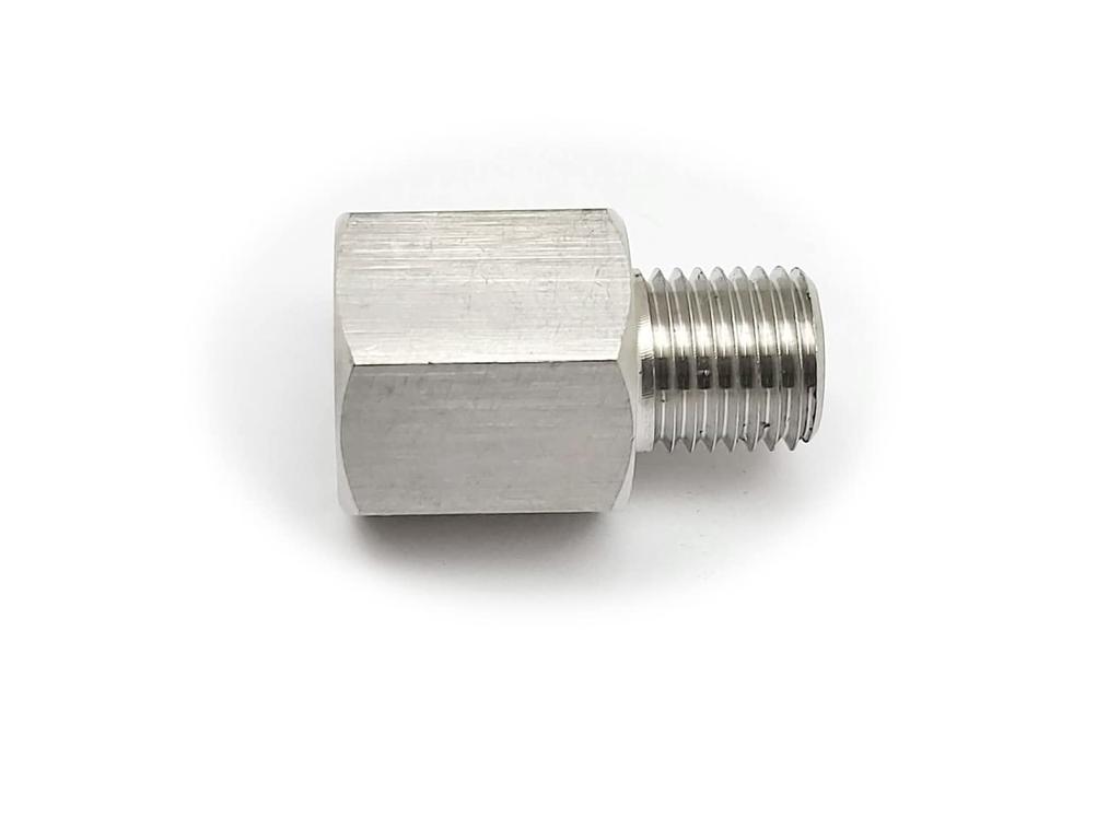 Stainless Steel Sensor Adapter Male to Female Converter Connector Male M14P1.5 to M16 x1.5 HEX 18