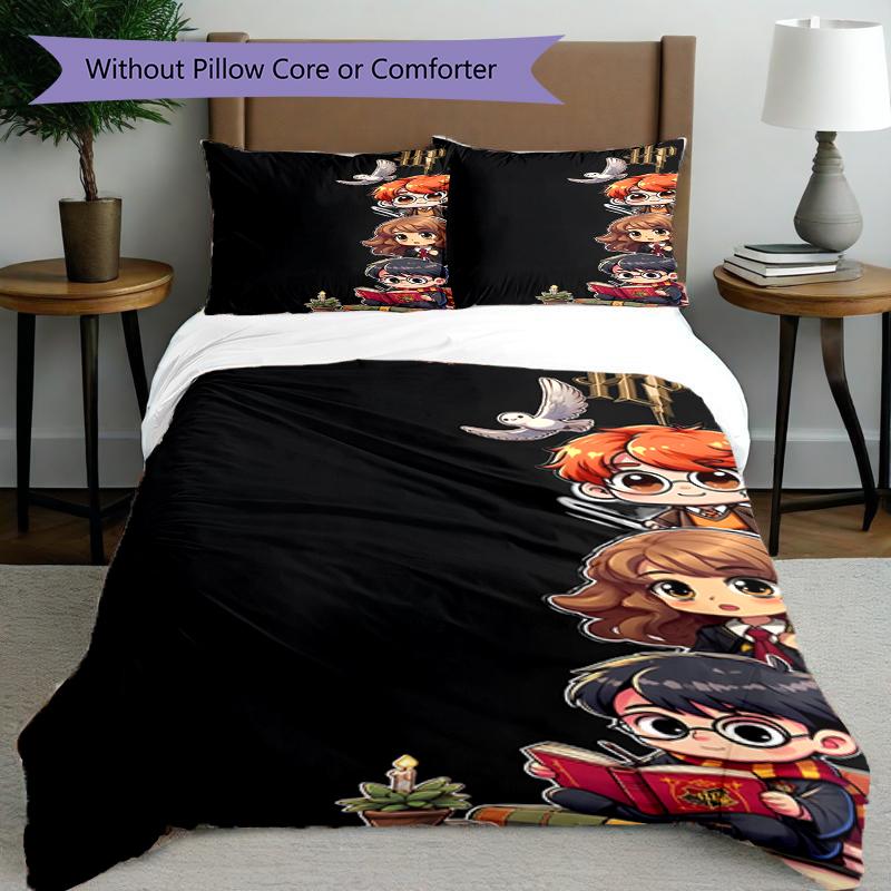 3pcs Duvet Cover Set (1*Duvet Cover + 2*Pillowcase, Without Core),Fantasy film Print Bedding Set, Bedroom Decor, All‑Season, Birthday Gift