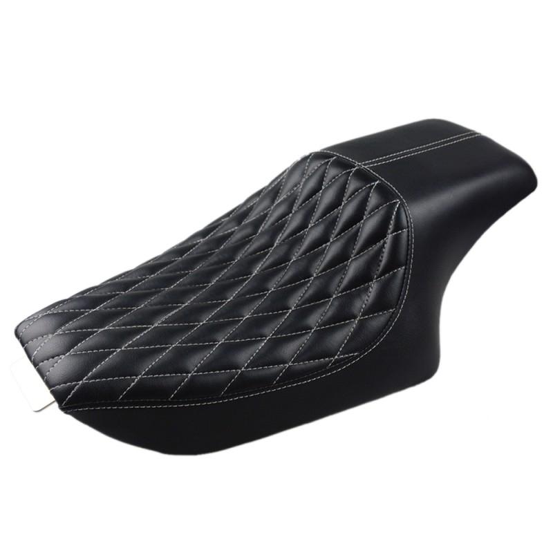 

Motorcycle Black Leather Two Up Driver Front Rear Passenger Seat For Harley Sportster XL iron 883 1200 48 Forty-eight 2004-2016 C