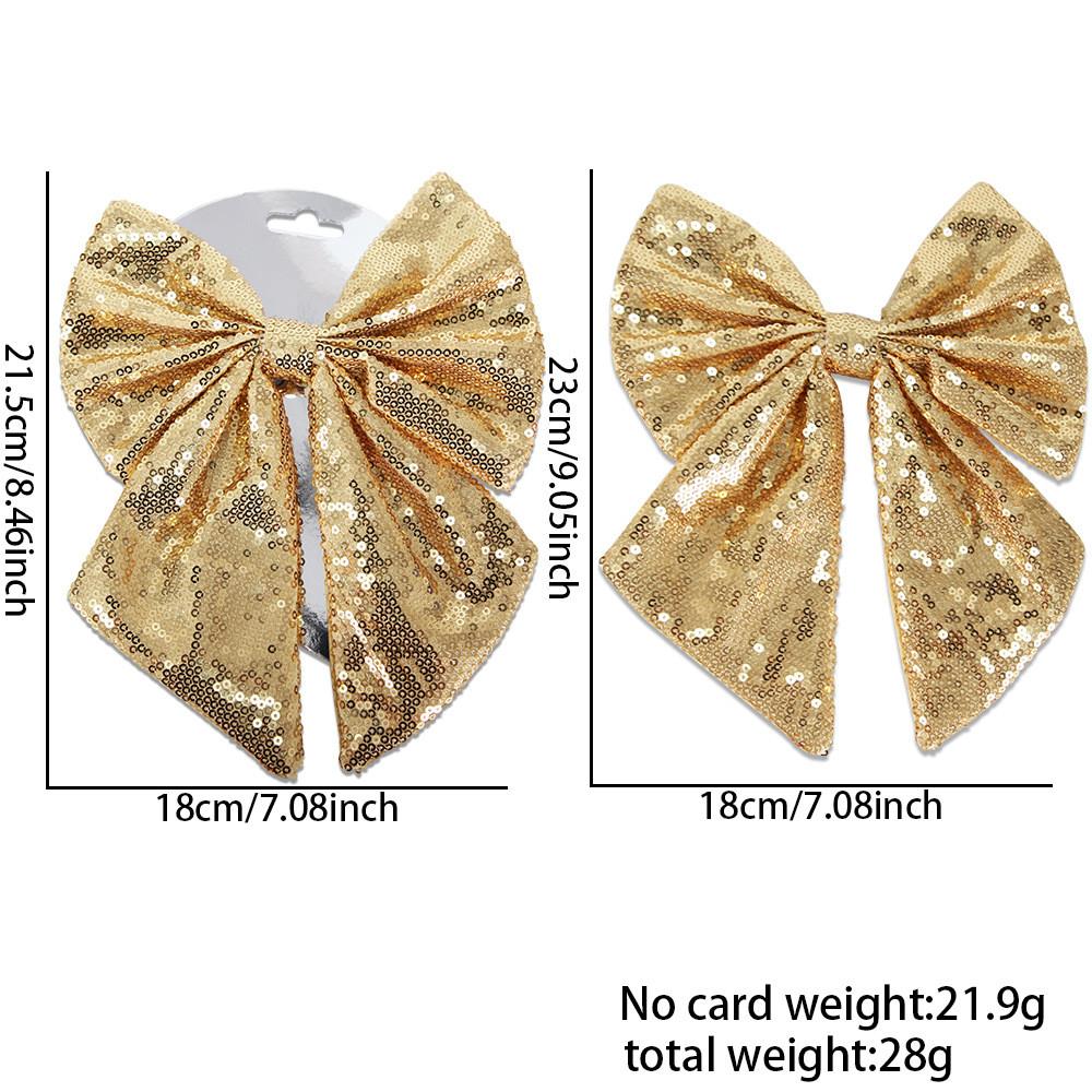 Sequin Christmas Elegant Bow Ornaments For Vibrant Holiday Decor Parties And
