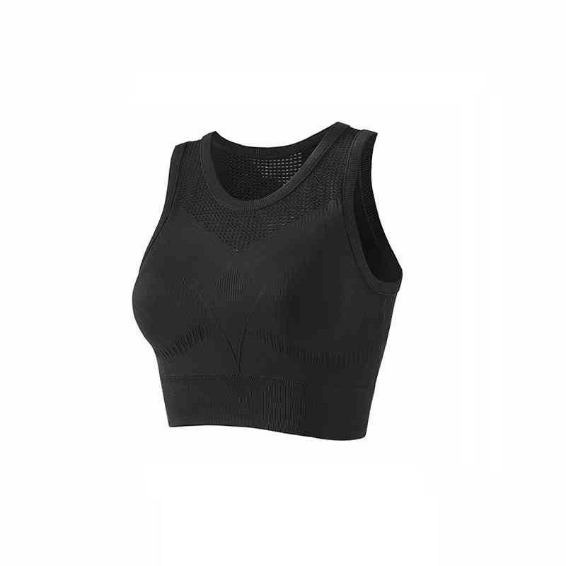 JOOMON High-End Women's Breathable Mesh Yoga Vest and Sports Bra