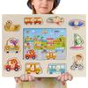 Children Wooden Puzzle Montessori Toys For Baby 1 to 2 3 Years Old Kids Hand Grab Board Educational Learning Matching Games