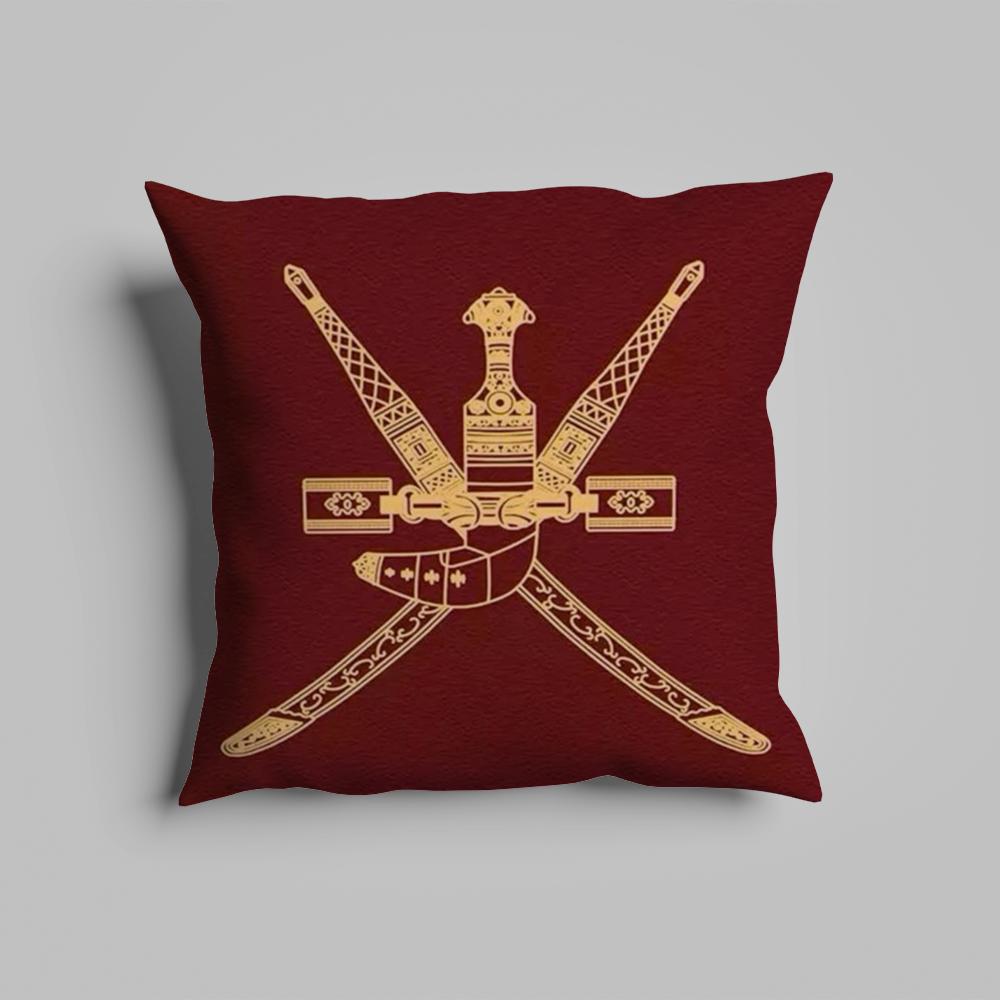 Pillow Case luxurious home office, sofa decorative Multi sized car seat cushions, pillowcases Oman flag map logo