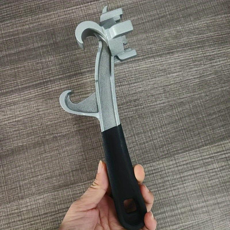 1pc Aluminum Alloy Paint Can Opener Wrench, 9-Inch Semi-Matte Finish, Integrated Barrel Opener for Engine Oil, Diesel, Butter - No Assembly Required