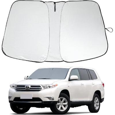Visière de pare-brise Adaptée pour Toyota Highlander 2008-2013 Réflecteur UV Pliable Pare-soleil de Voiture pour Toyota Highlander Accessoires Pare-soleil Pare-brise
