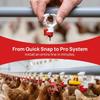 20Pcs Plastic Chicken Nipple Feeder Red & White Chicken Nipple Drinker  Poultry Rearing