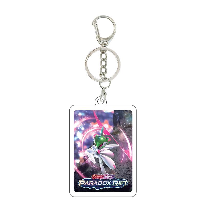 Anime Cartoon Gengar Psyduck Mew Bulbasaur Anime Game Characters Acrylic Pendant PKM Ptcg Decor Key Chain Ring for Fans Gifts