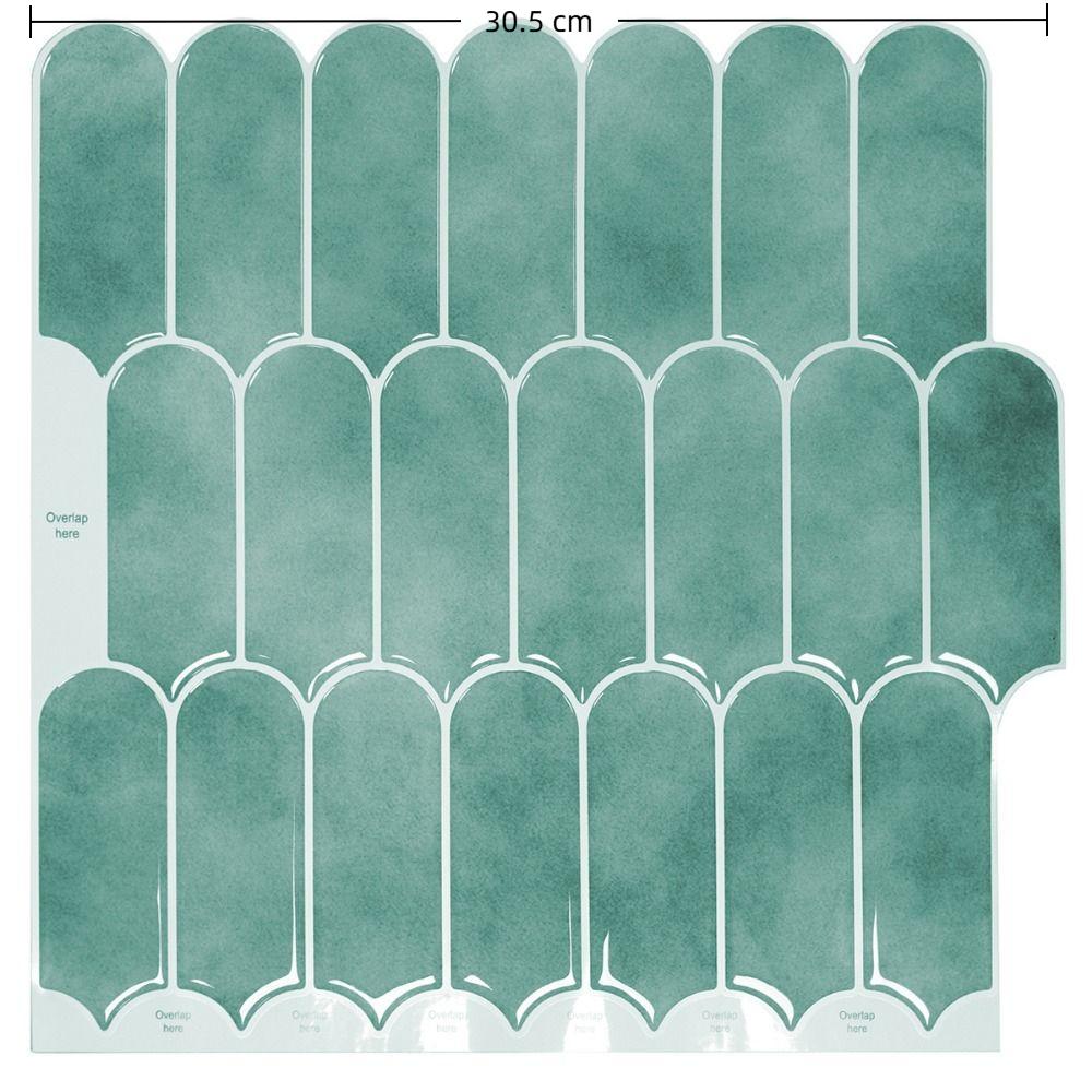 Self-adhesive 3D Wall Tile PVC Waterproof Wall Sticker Fish Scale Mold Resistant Kitchen Backsplash For Kitchen Bathroom