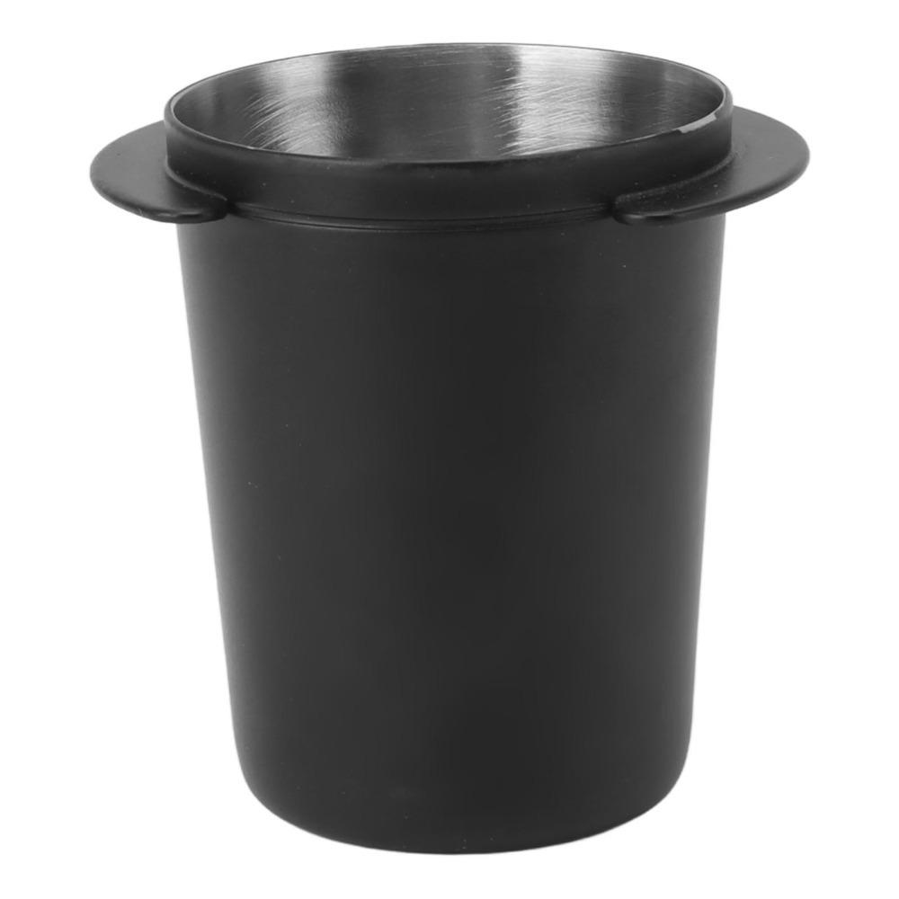 Black Coffee Dosing Cup Stainless Steel Coffee Powder Cup Portable Dosing Cup Tool  Espresso Dosing