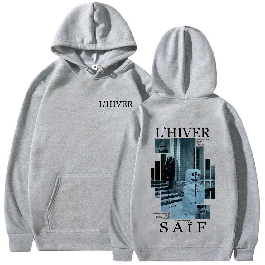 

Реп-виконавець L HIVER Saif альбом новий худі чоловічий жіночий хіп-хоп світшот осінь/зима стрітвеар L