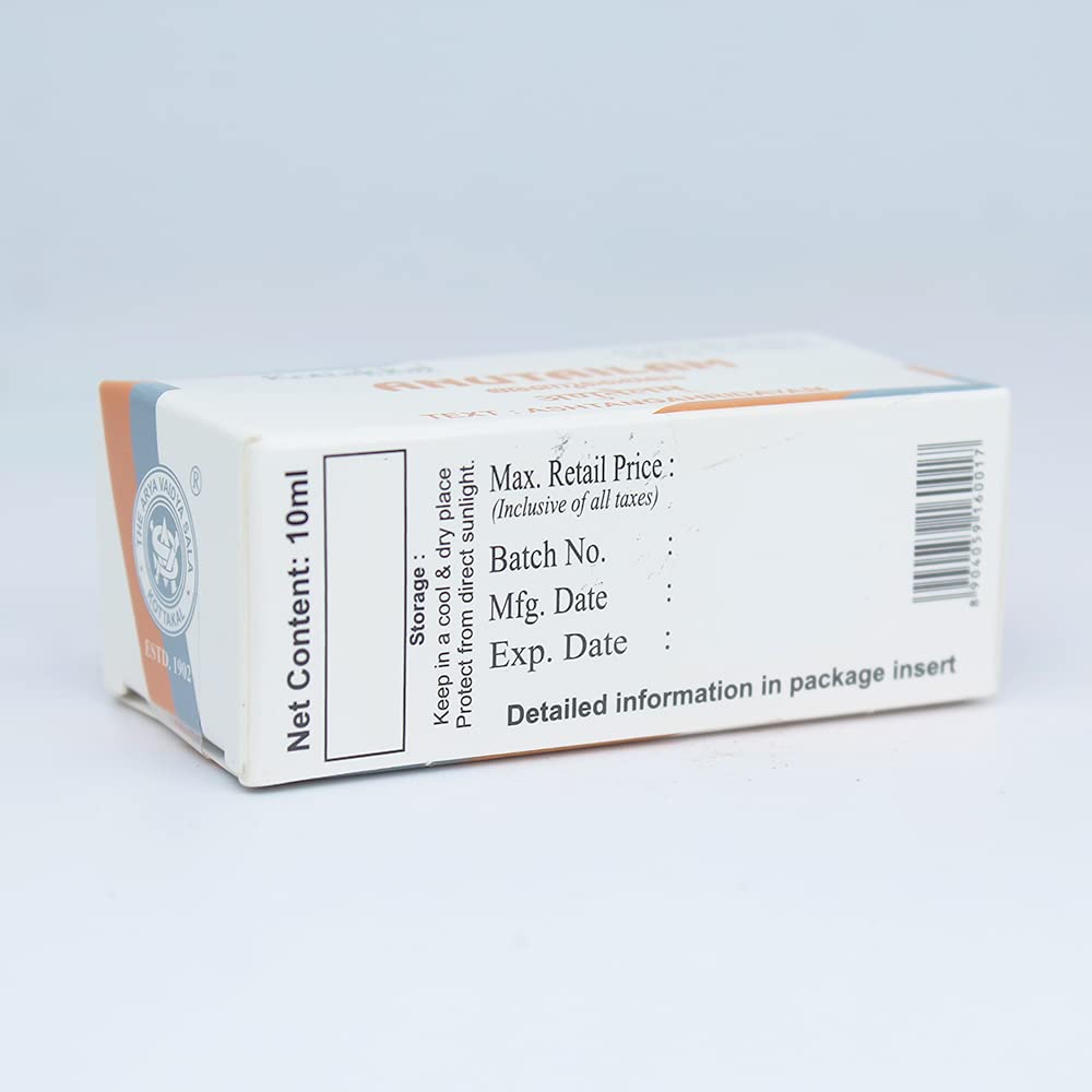 Anu Tailam-10ML, (Pack Of 3), Of Arya Vaidya Sala Kottakkal and get Golden Oldie Herbs®, Sukanthi Pills-1gm