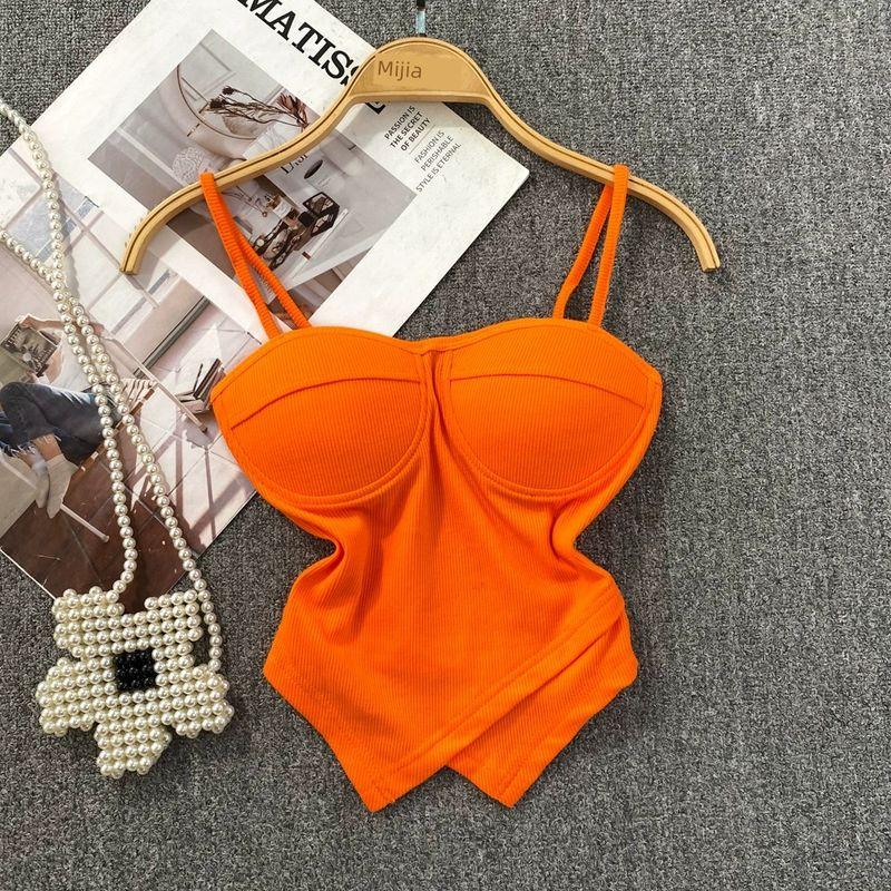 Pure Desire Sexy Outwear Silm Irregular Spaghetti-Strap Vest