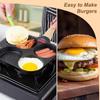 Egg Frying Pan, 4-Cup Egg Pan Nonstick, Fried Egg Pan Skillet for Breakfast, Pancake, Hamburger, Sandwiches, Suitable