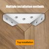 10Pcs Universal Furniture Corner Connector Stainless Steel Angle Corner Brackets For Cabinet Drawer