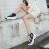 MLB Chunky High New York Yanker Anti-Slip Wear-Resistant High-Top Canvas Shoes Unisex Black Sneakers 32SHU1111-50L