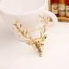 Accessories Vintage Longhorn Deer Pin High-end Vintage Elk Head Brooch Collar Pin Brooch Silk Scarf Buckle Men and Women