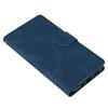 Classic PU Leather Wallet Card Flip Case Magnetic Buckle Phone Cover Shell for Iphone 13Blue