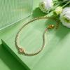 Dainty Moonstone Tennis Bracelet for Women Stainless Steel CZ Crystal Chain Bracelets Zircon Vintage Jewelry Gift for Her