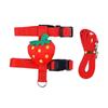 Cartoon Fruit Harness Rabbit Cat Harness And Leash Set Adjustable Pet Harnesses For Small Animals Outdoor Walking Traction Rope