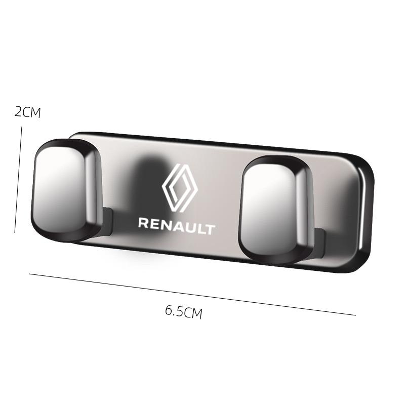 For Renault 2026 New Hub Caps Zinc alloy Car Hook Randomly Pasted Storage Bracket For New Renault Clio Megane Trafic Captur Mast