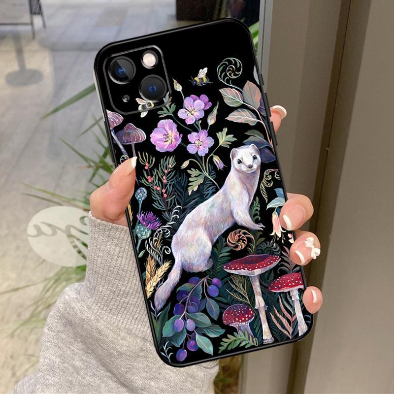 Mushroom Forest Case For iPhone 17 Pro Max 16 14 13 12 11 15 Pro Max Plus 12 13 Mini 16e 17 Air Back Cover