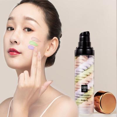 3-farbige wasserfeste Basiscreme hellt den Hautton auf und gleicht ihn aus. 40 g Concealer. Langanhaltendes Concealer-Basis-Make-up