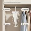 V-Shaped 360° Rotating Dual-Sided Hanger with 12 Hooks for Clothes, Hats, and Bags