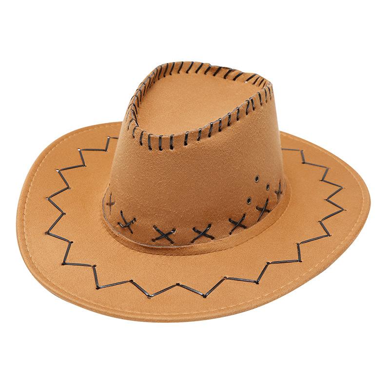 Western cowboy hat men's summer outdoor visor grassland Mongolian hat knight hat travel hat stage prop hat women