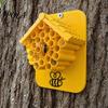 Waben Bienenhaus 2 Stück 3D Gedruckte Häuser, Gelbe Hotels, Haus Lockt Bestäuber in Ihren Garten, Insektenhotel für Draußen Wildbienen